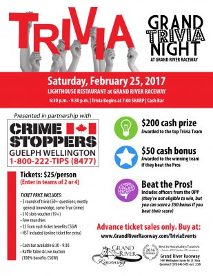 trivia night grand raceway river crime fundraiser stoppers